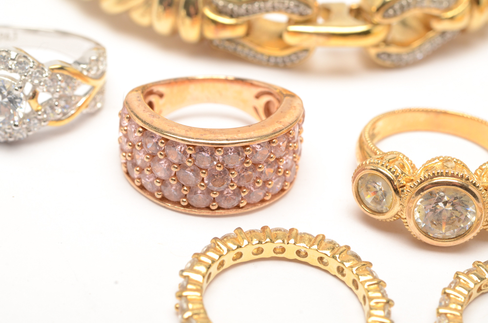 Sterling Silver Jewelry with Gold Finish