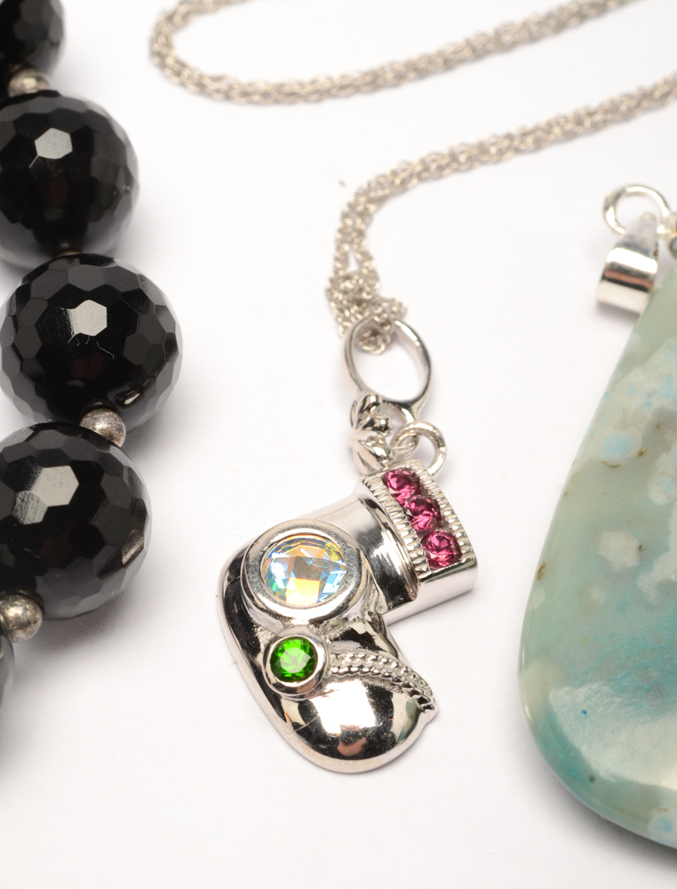 Assorted Sterling Silver and Natural Stone Jewelry