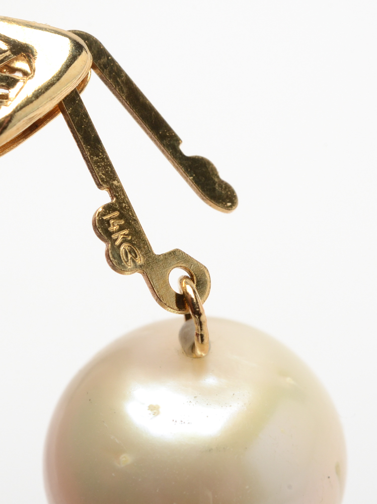 14K Gold Cultured Freshwater Pearl Necklace