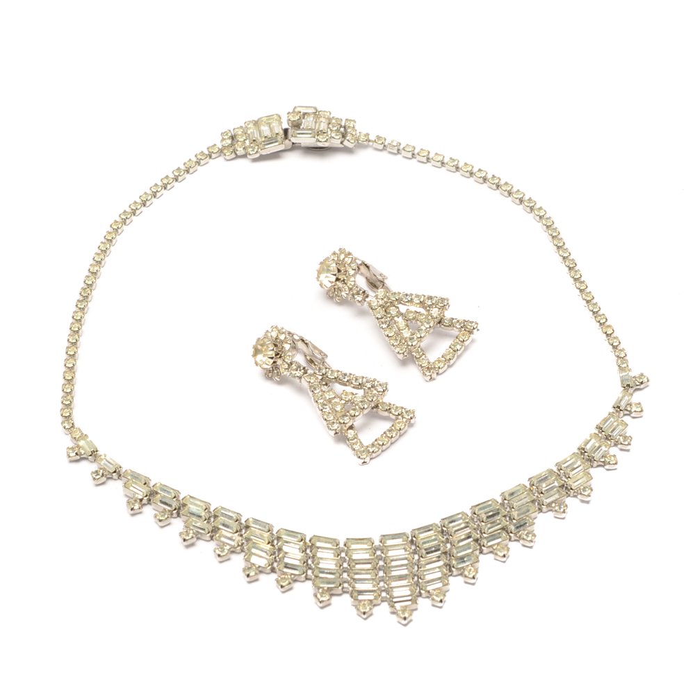 Vintage Group of Silver Tone Weiss Jewelry