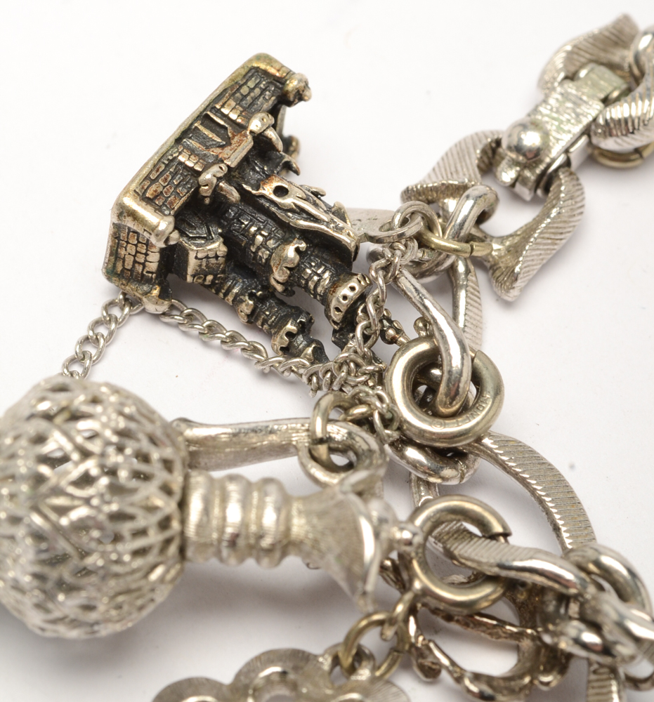 Vintage Monet Charm Bracelet