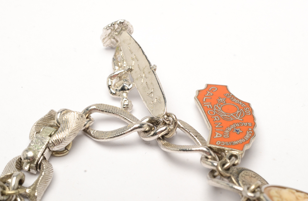 Vintage Monet Charm Bracelet