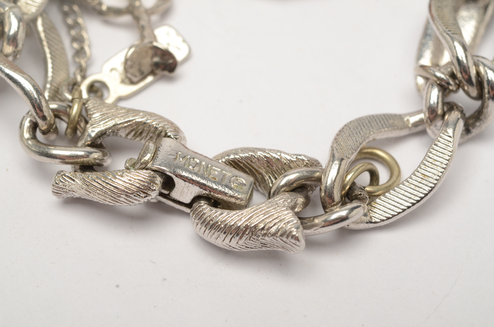 Vintage Monet Charm Bracelet