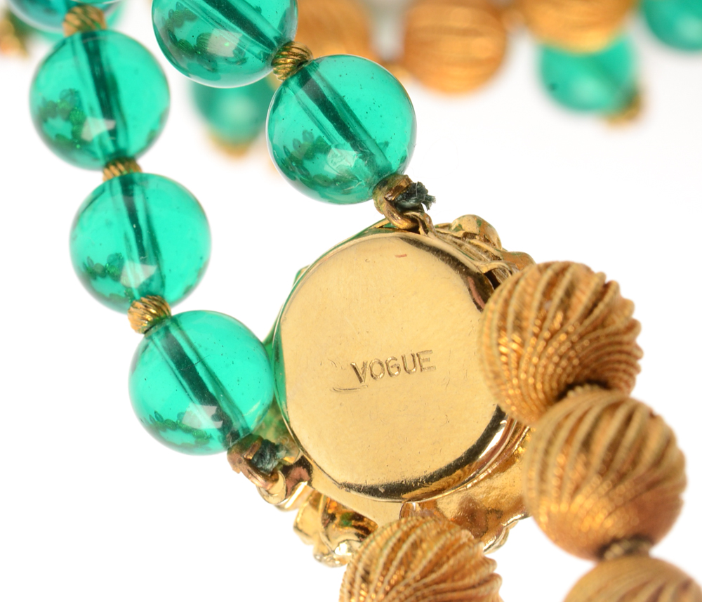 Vintage Vogue Gold Tone Jewelry Set