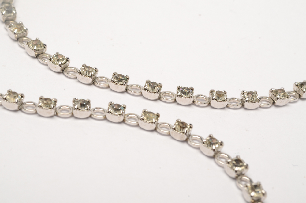 Trifari Snowflake Necklace and Earring Set