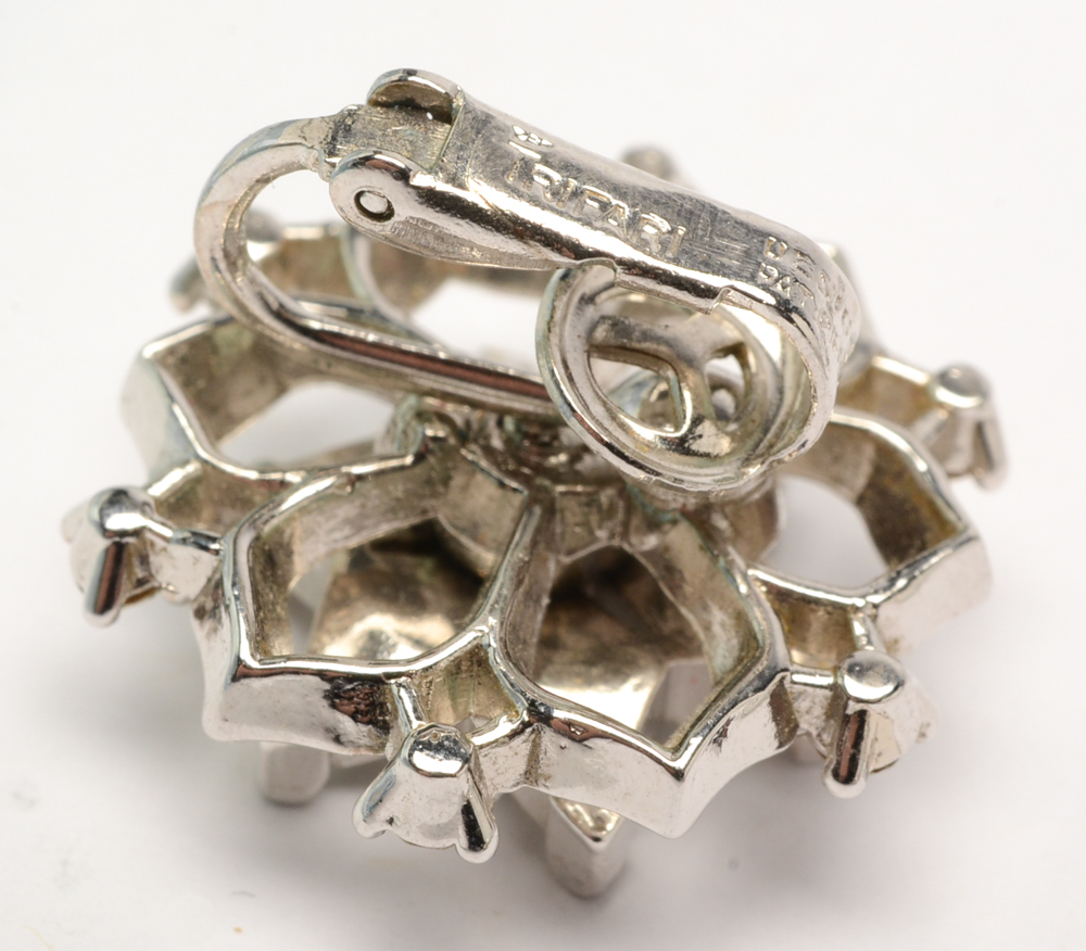 Trifari Snowflake Necklace and Earring Set