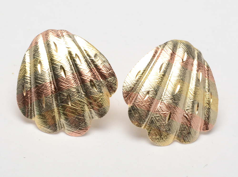 14K Yellow Gold Earrings