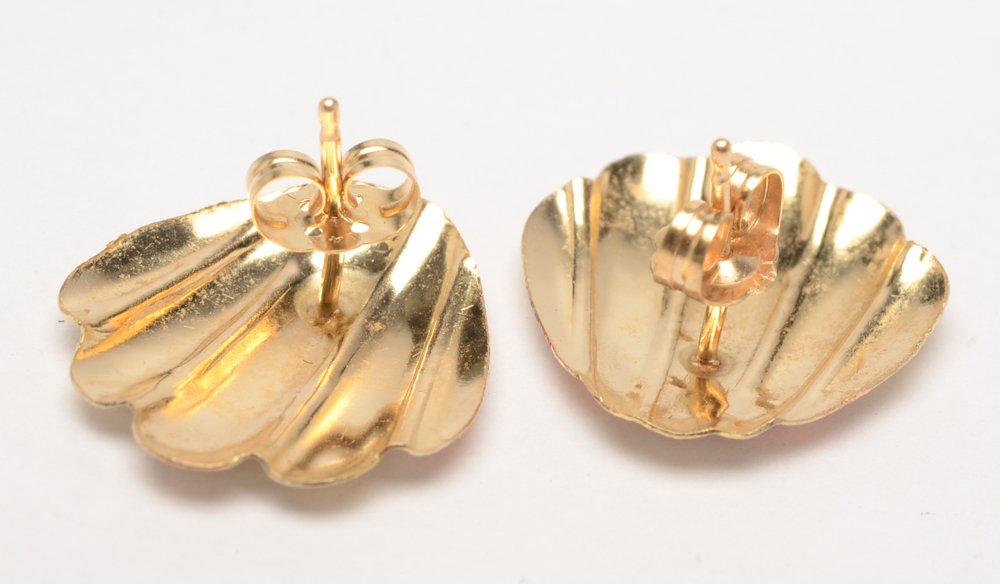 14K Yellow Gold Earrings