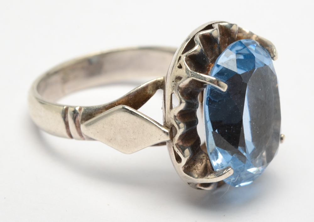 Sterling Silver and Spinel Ring