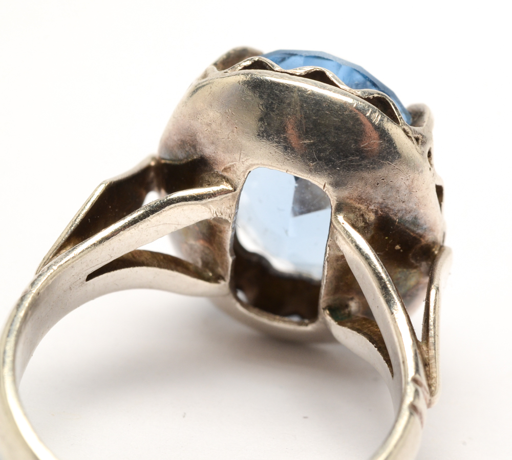 Sterling Silver and Spinel Ring