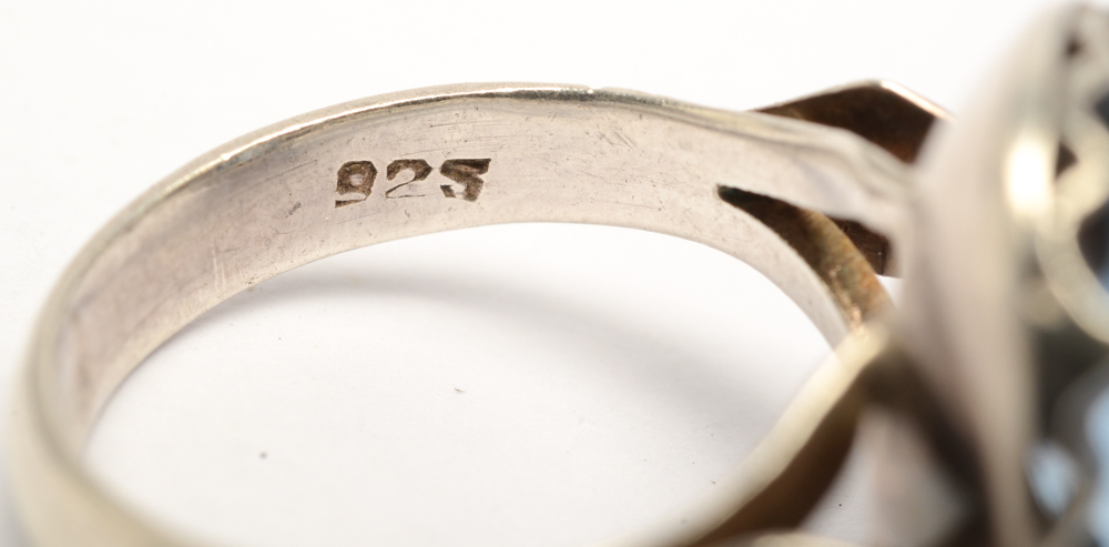 Sterling Silver and Spinel Ring