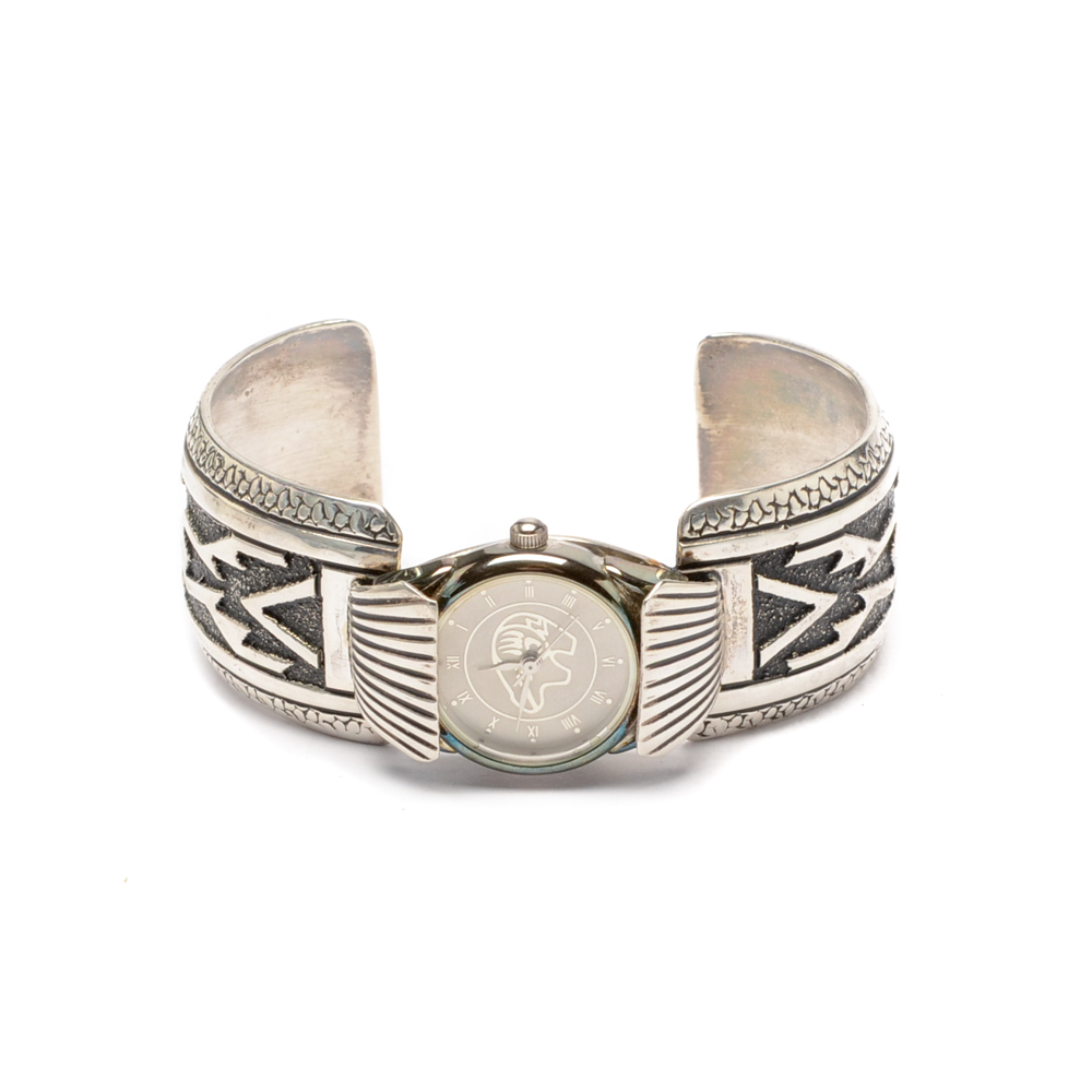 Tommy Singer Navajo Diné Sterling Silver Watch Cuff