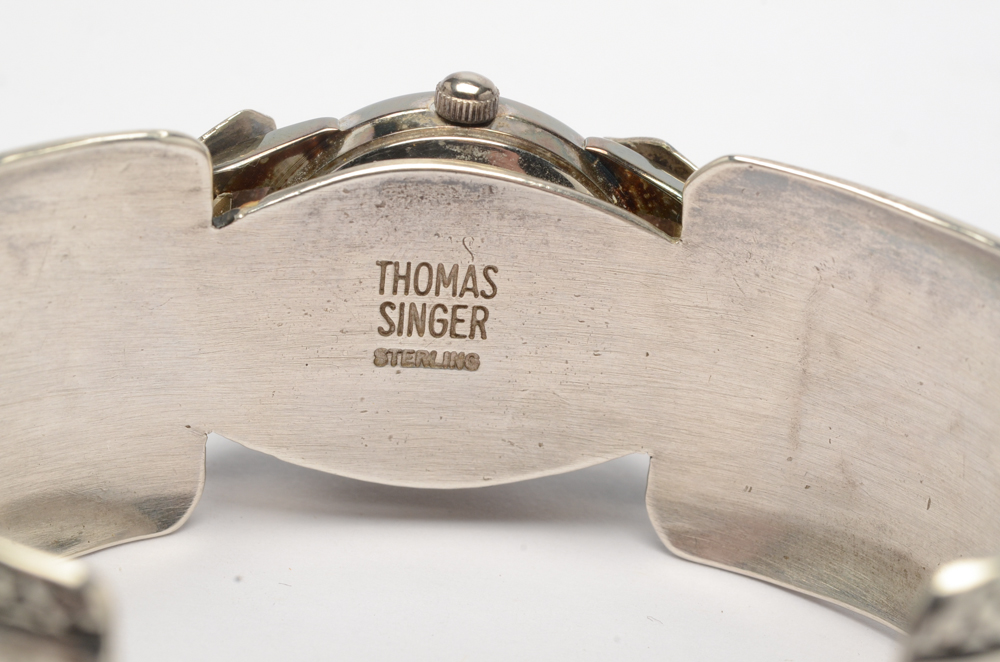 Tommy Singer Navajo Diné Sterling Silver Watch Cuff