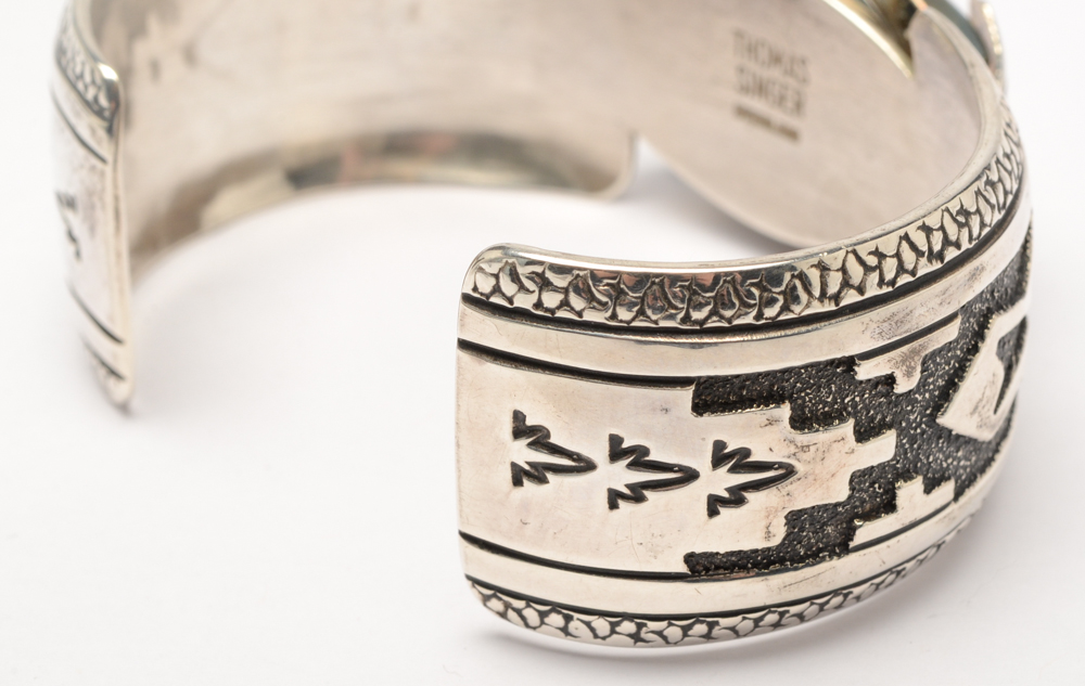 Tommy Singer Navajo Diné Sterling Silver Watch Cuff