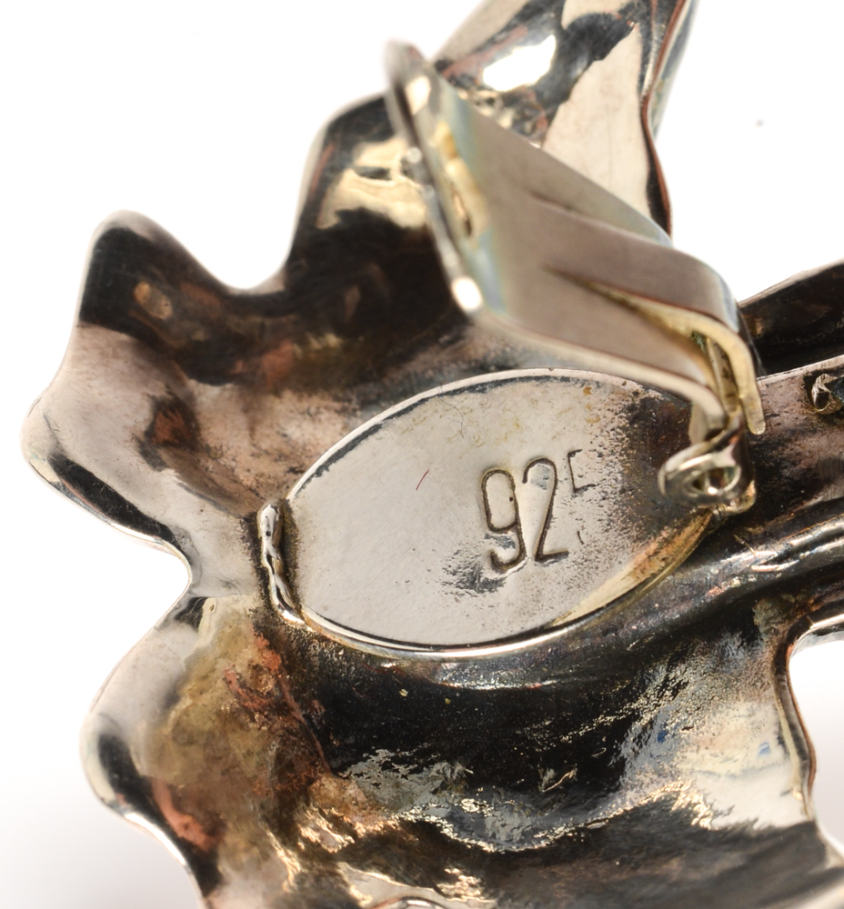 Group of Sterling Silver Clip and Screw Back Earring