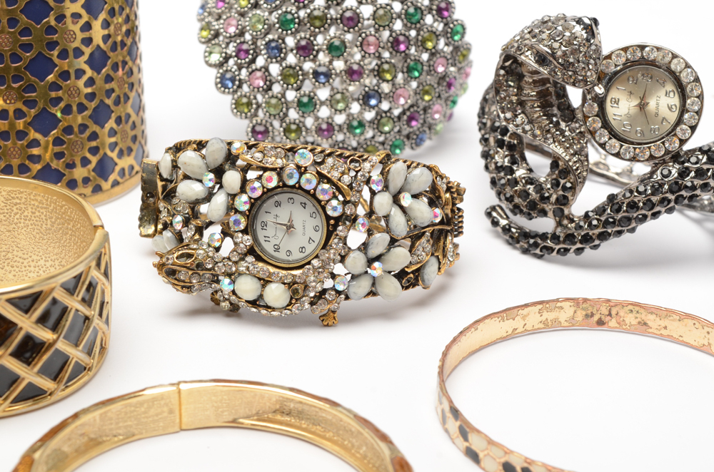 Assortment of Costume Jewelry Statement Pieces