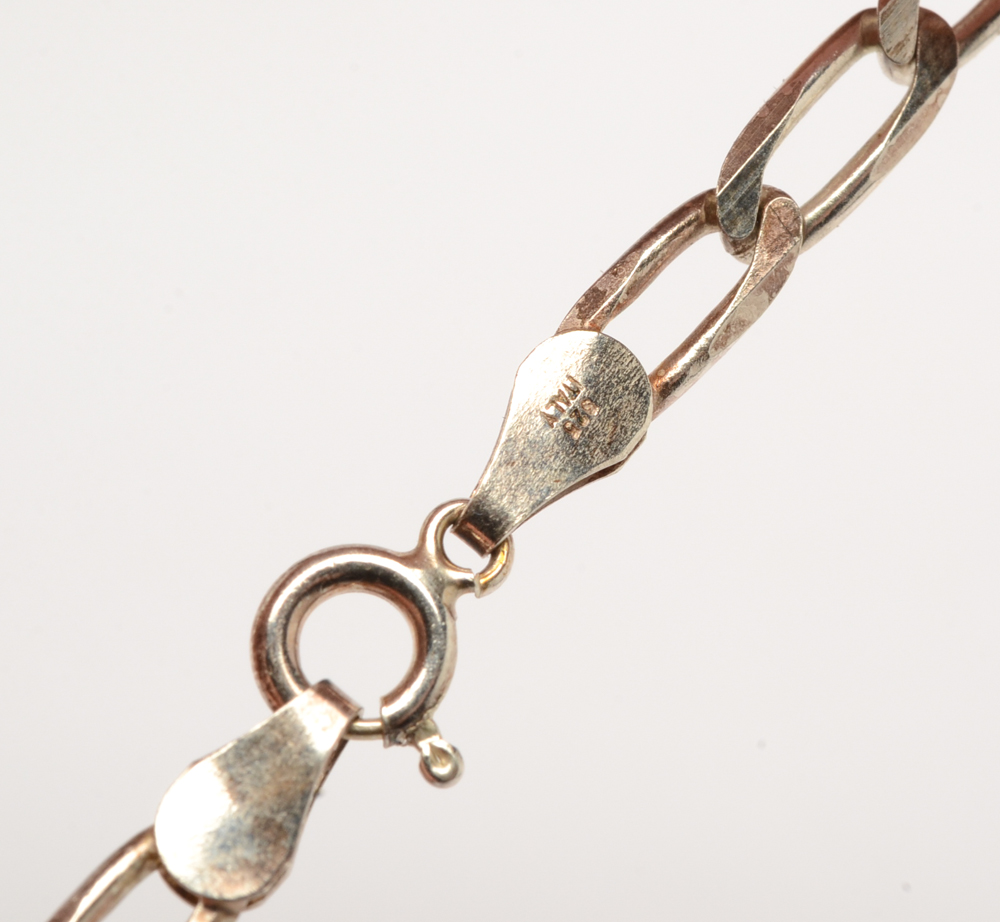 Sterling Silver Italian Link Necklace