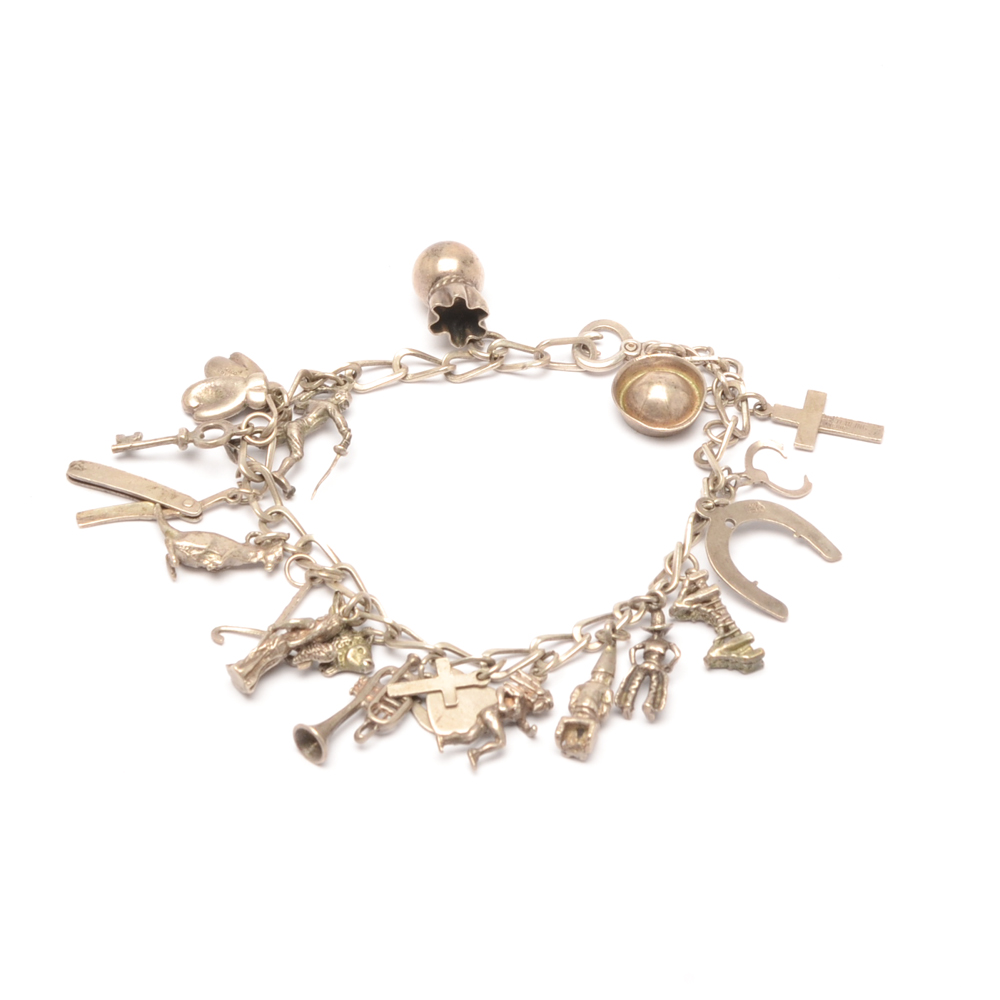 Sterling Silver Charm Bracelet