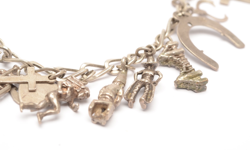 Sterling Silver Charm Bracelet
