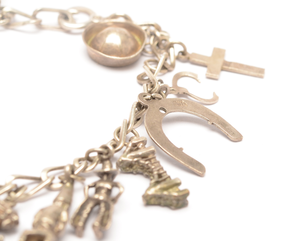 Sterling Silver Charm Bracelet