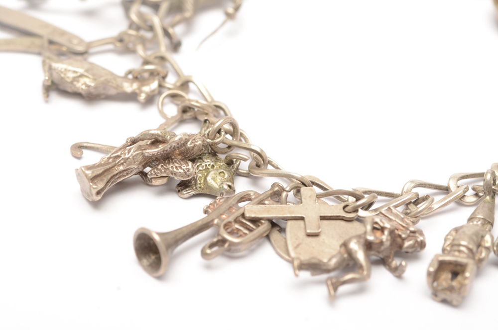 Sterling Silver Charm Bracelet