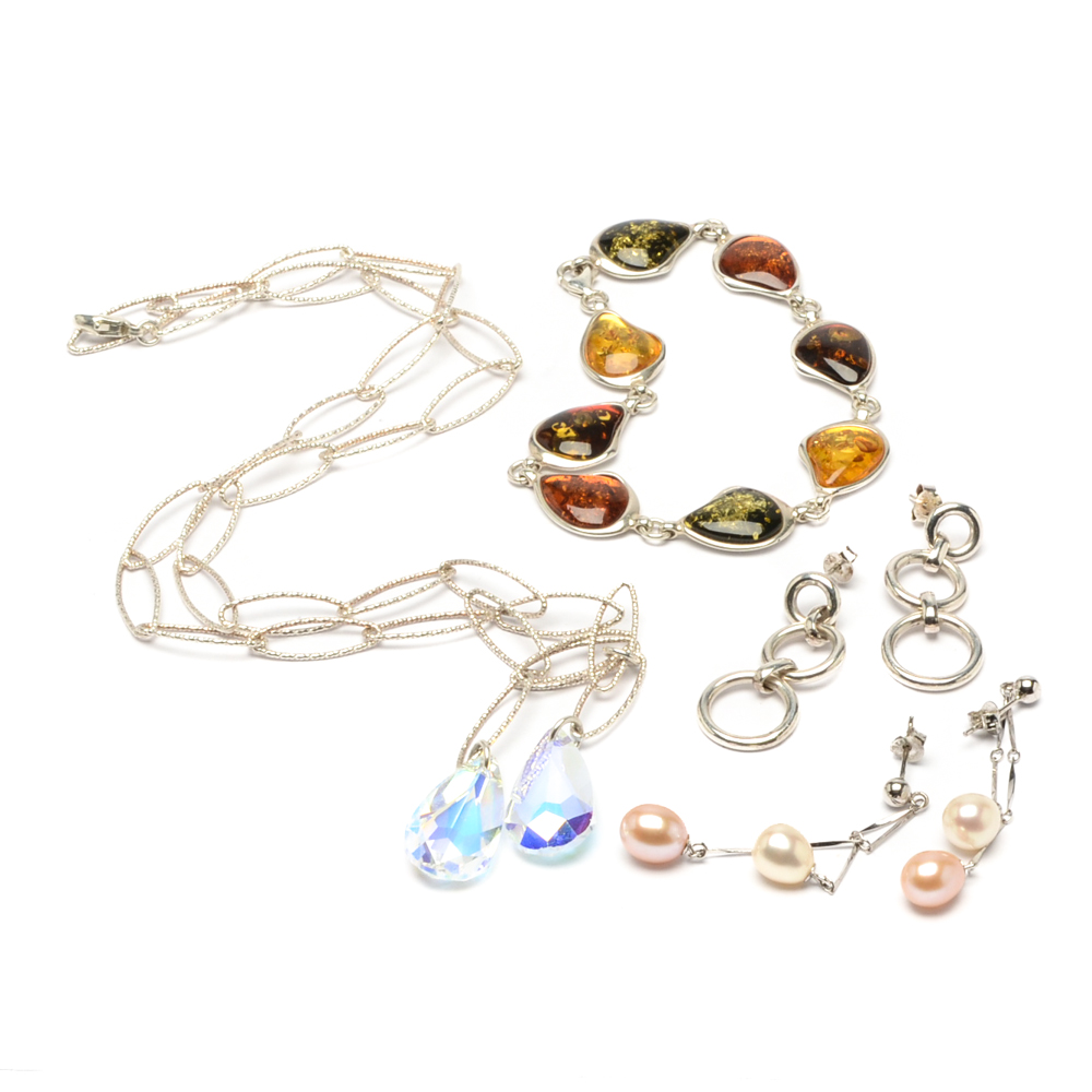 Group of Sterling Silver Jewelry