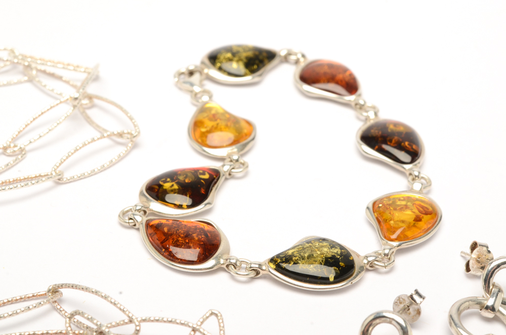 Group of Sterling Silver Jewelry