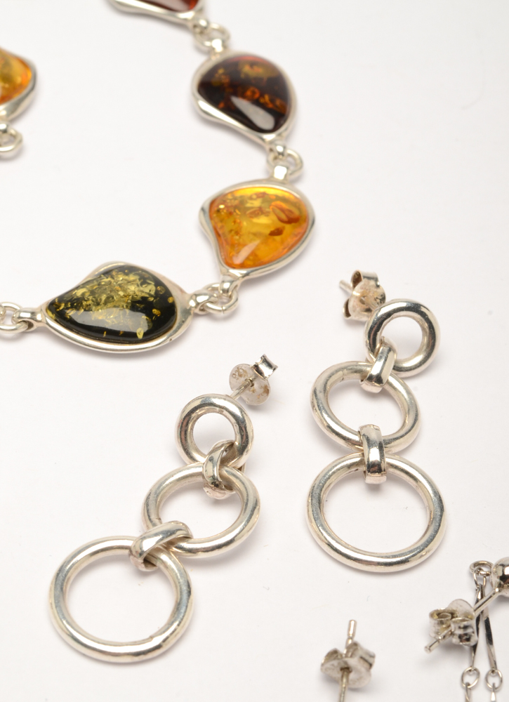 Group of Sterling Silver Jewelry