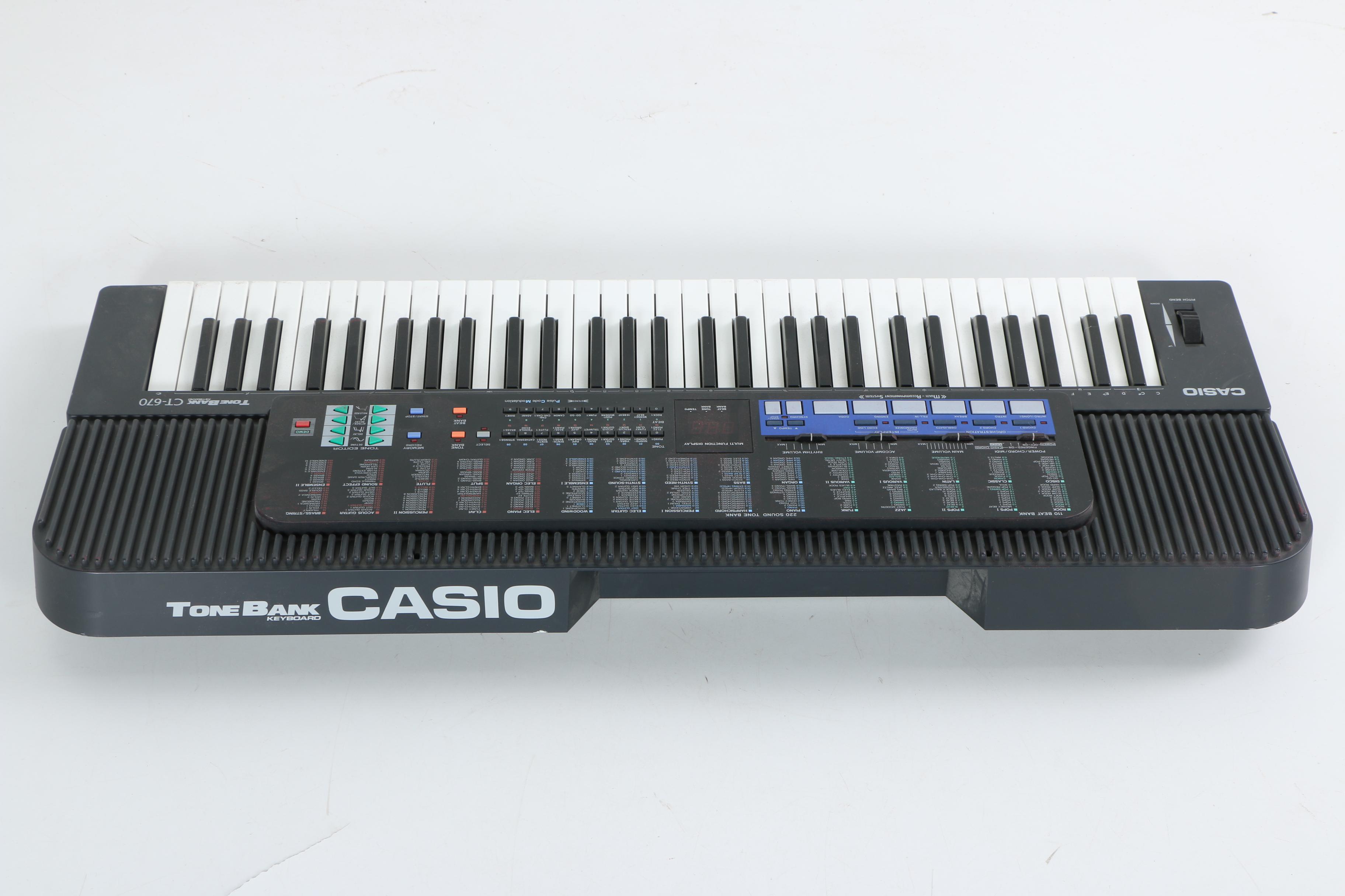 Casio CT-670 ToneBank MIDI Keyboard