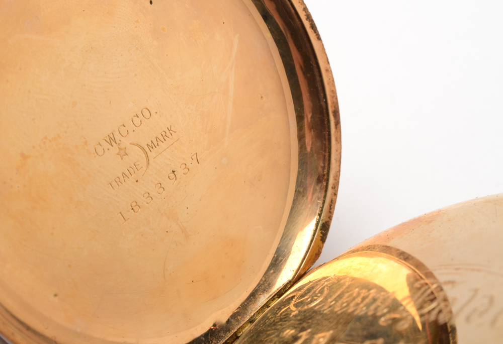 Antique Waltham Hunting Case Pocket Watch with Pocketknife Fob