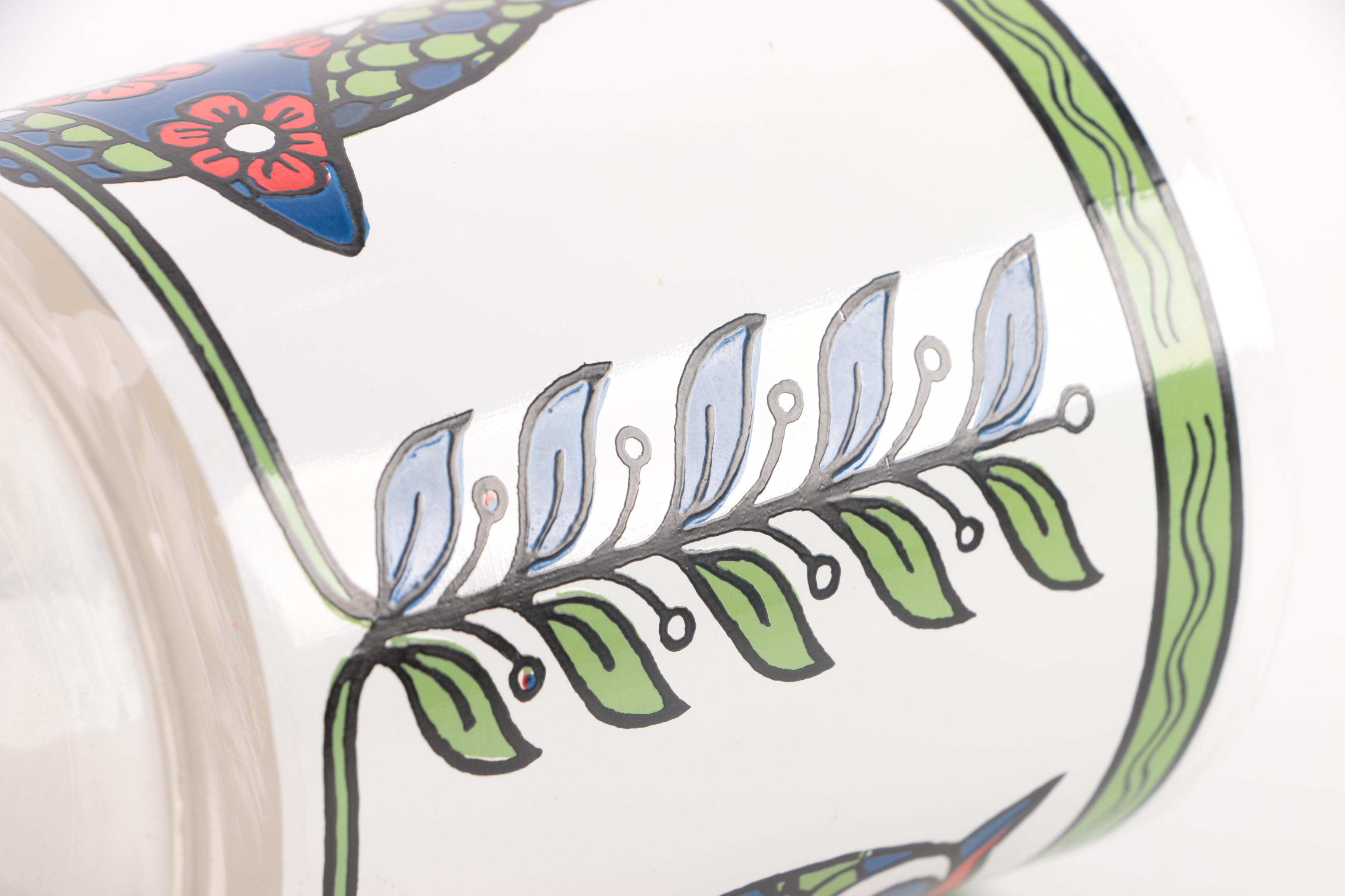 Mid Century Modern Cera Owl Cocktail Glasses