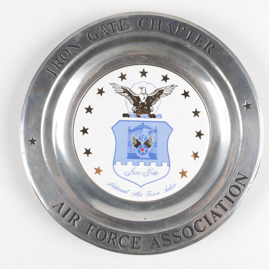 Air Force Iron Gate Pewter Plate