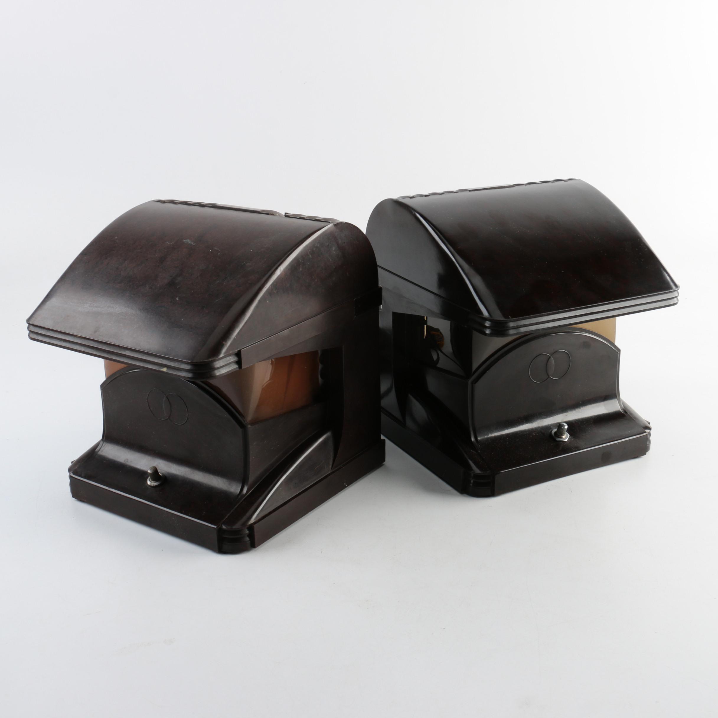 Art Deco Polaroid No. 112 Desk Lamps by Clarence Kennedy and Charles Baratelli