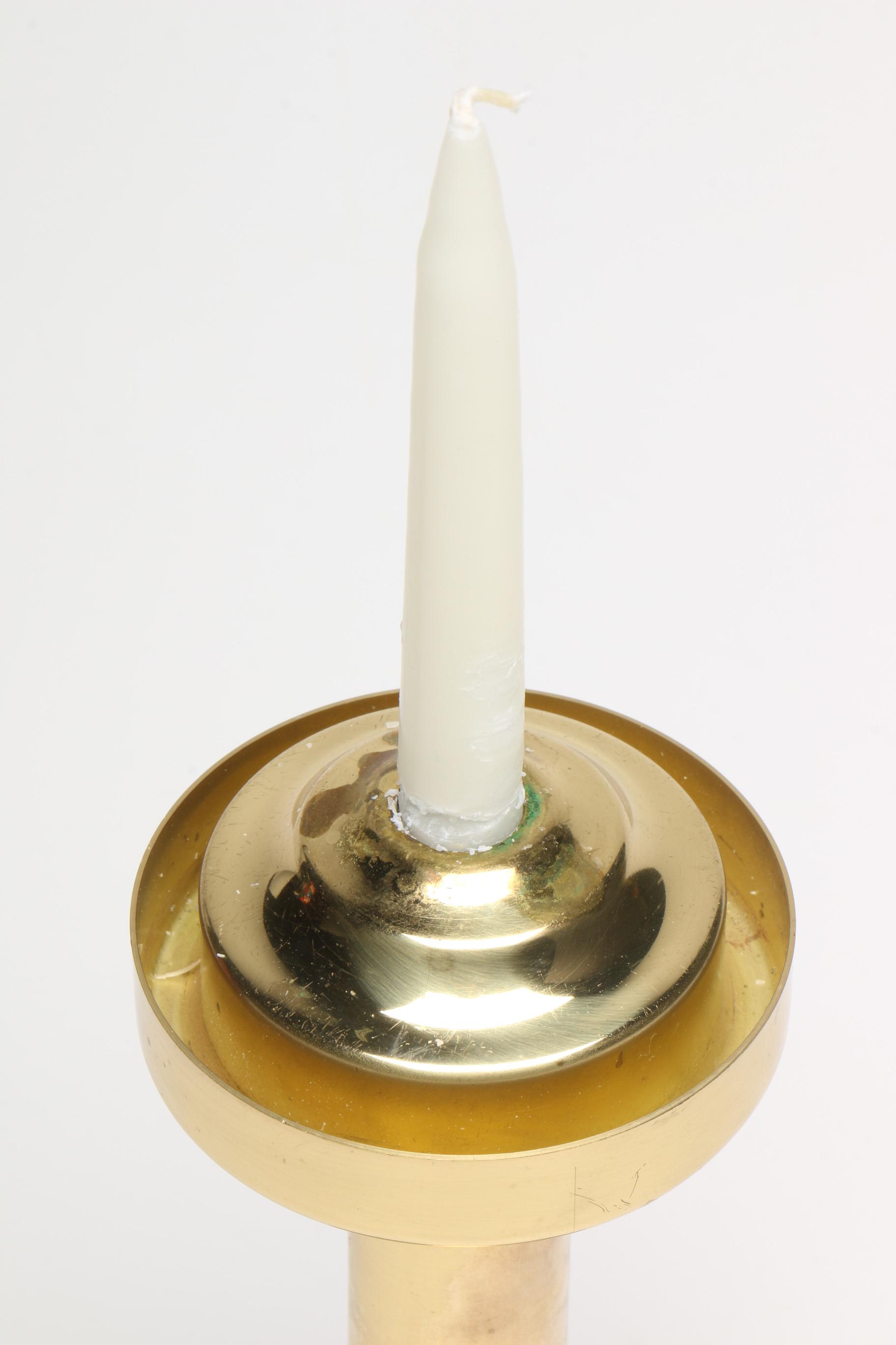 Modern Hans-Agne Jakobsson Brass Candlestick for Markaryd