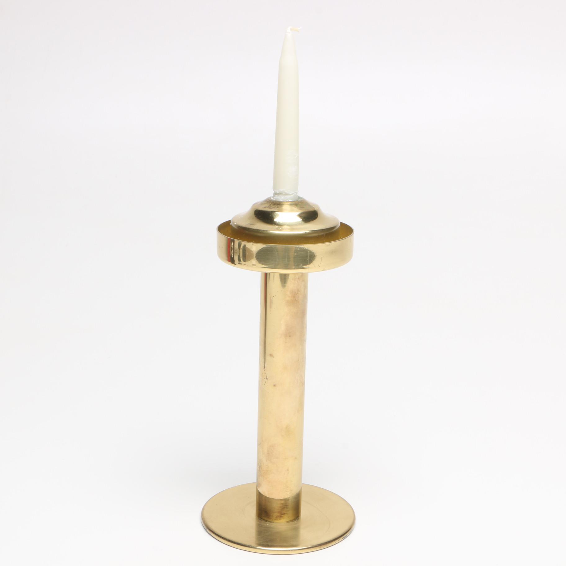 Modern Hans-Agne Jakobsson Brass Candlestick for Markaryd