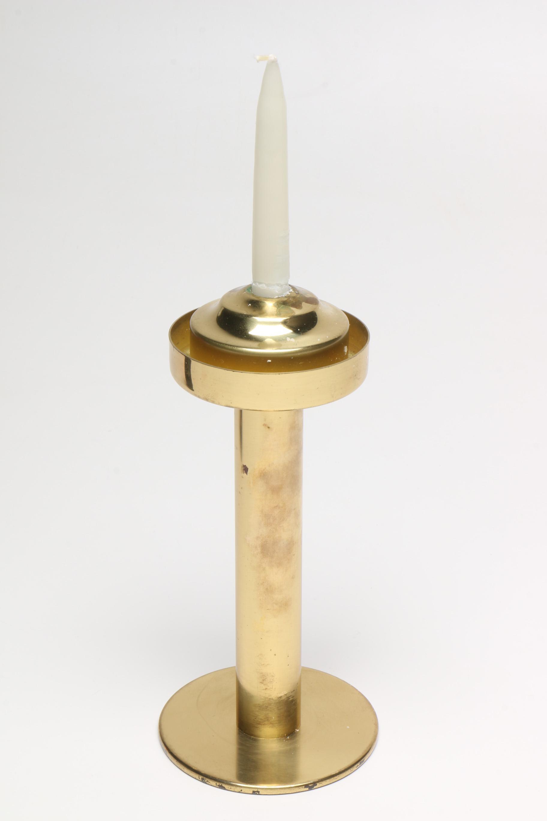 Modern Hans-Agne Jakobsson Brass Candlestick for Markaryd