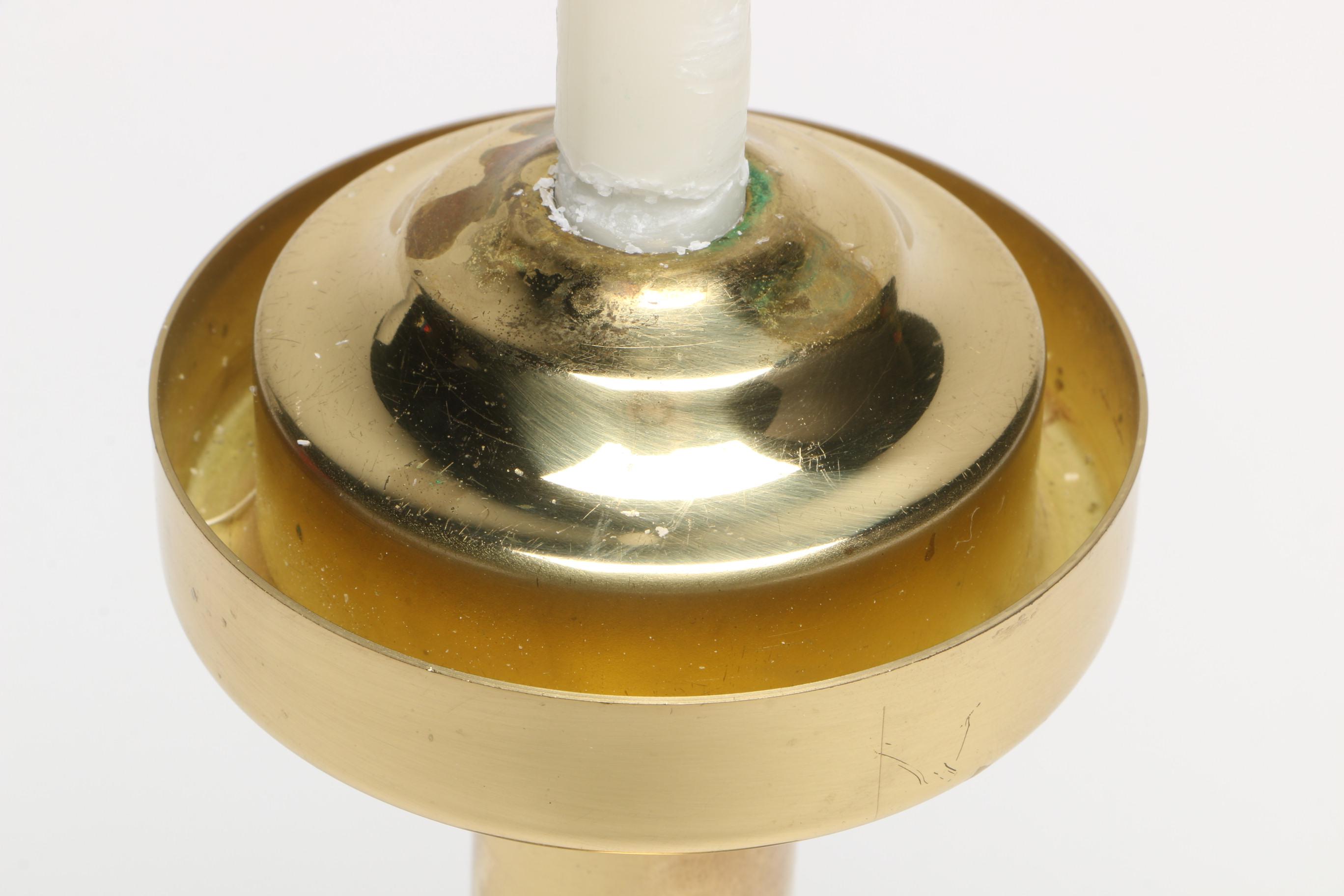 Modern Hans-Agne Jakobsson Brass Candlestick for Markaryd