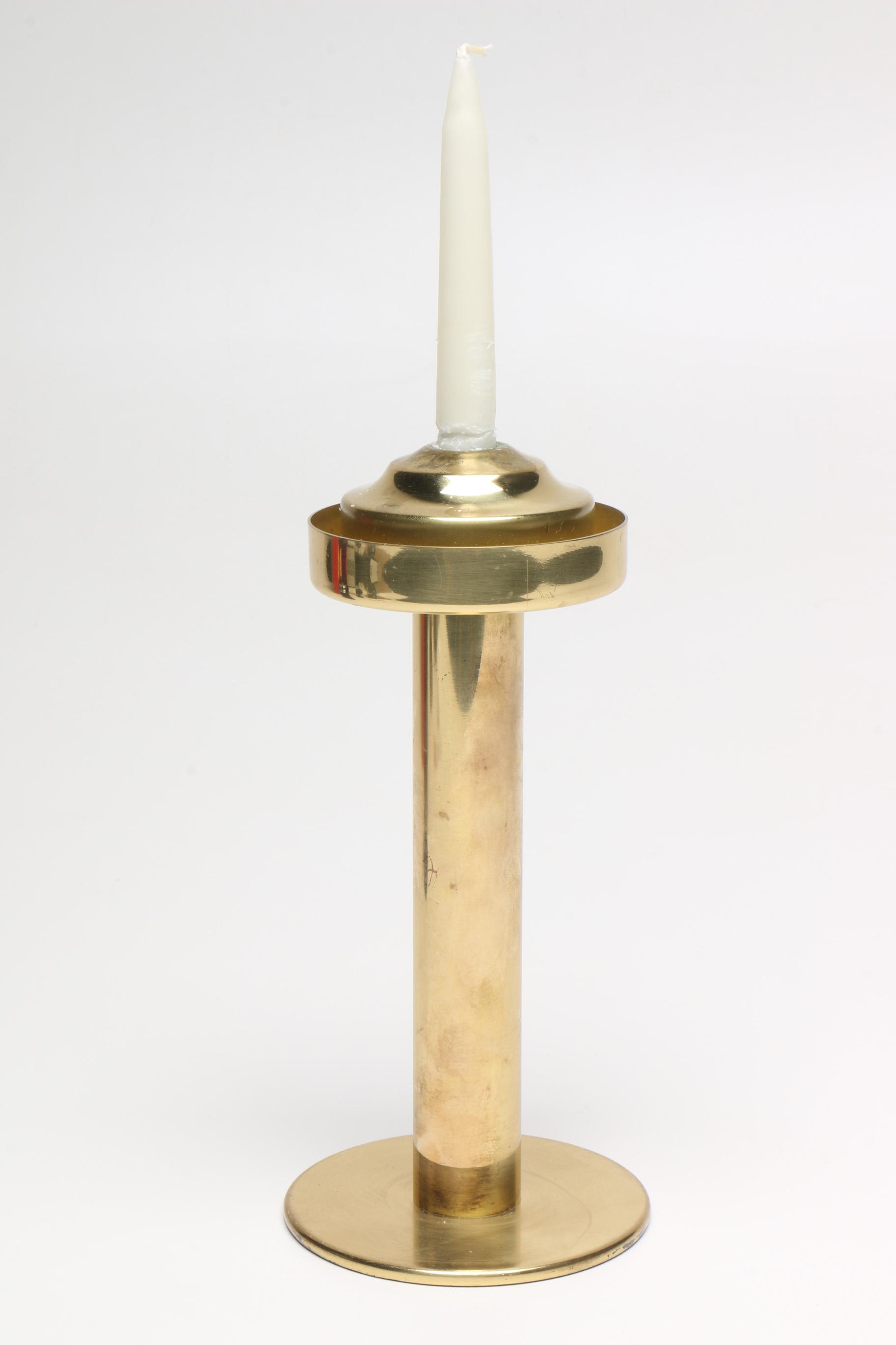 Modern Hans-Agne Jakobsson Brass Candlestick for Markaryd