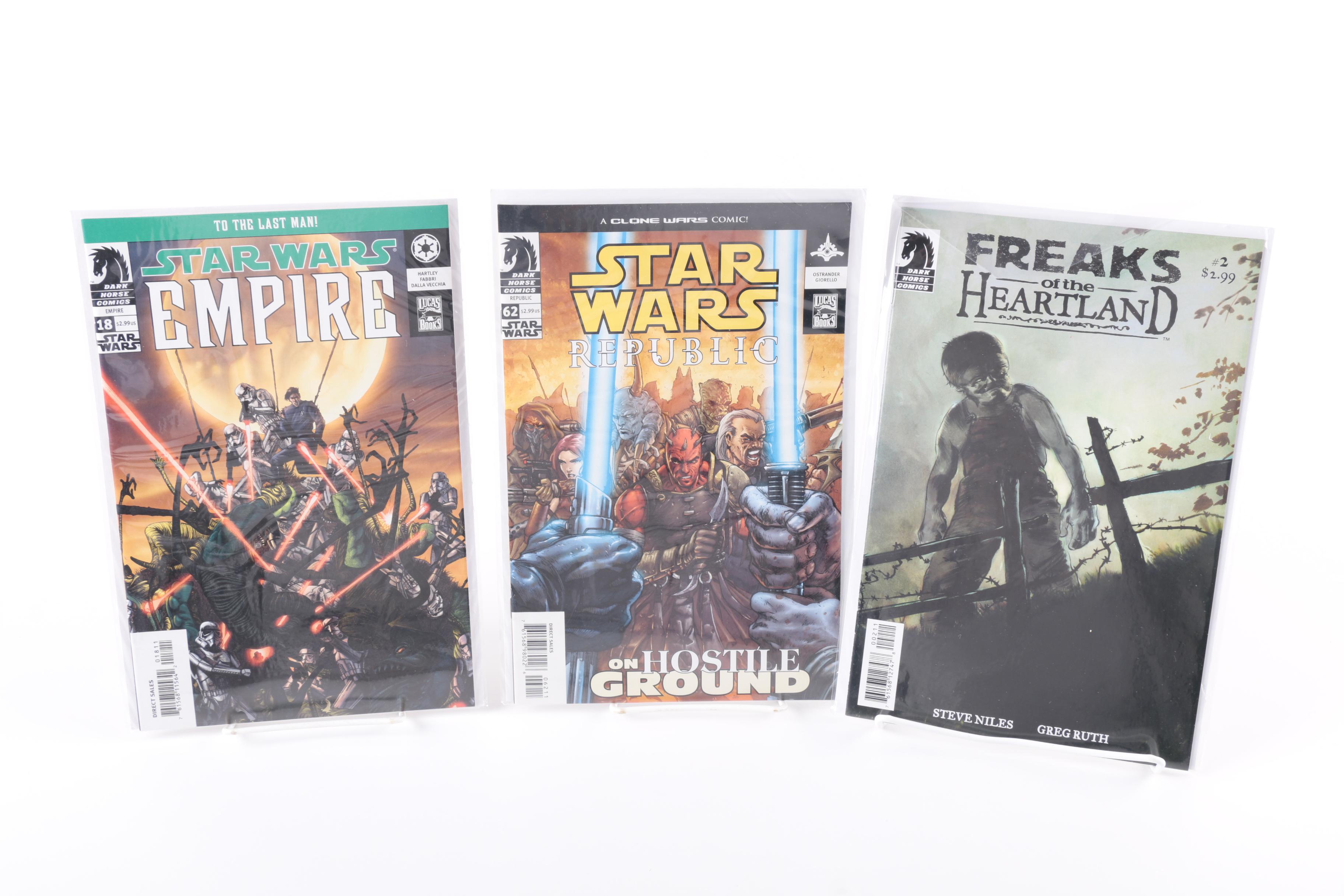 Collection of Dark Horse Comic Books featuring "Freaks of the Heartland"