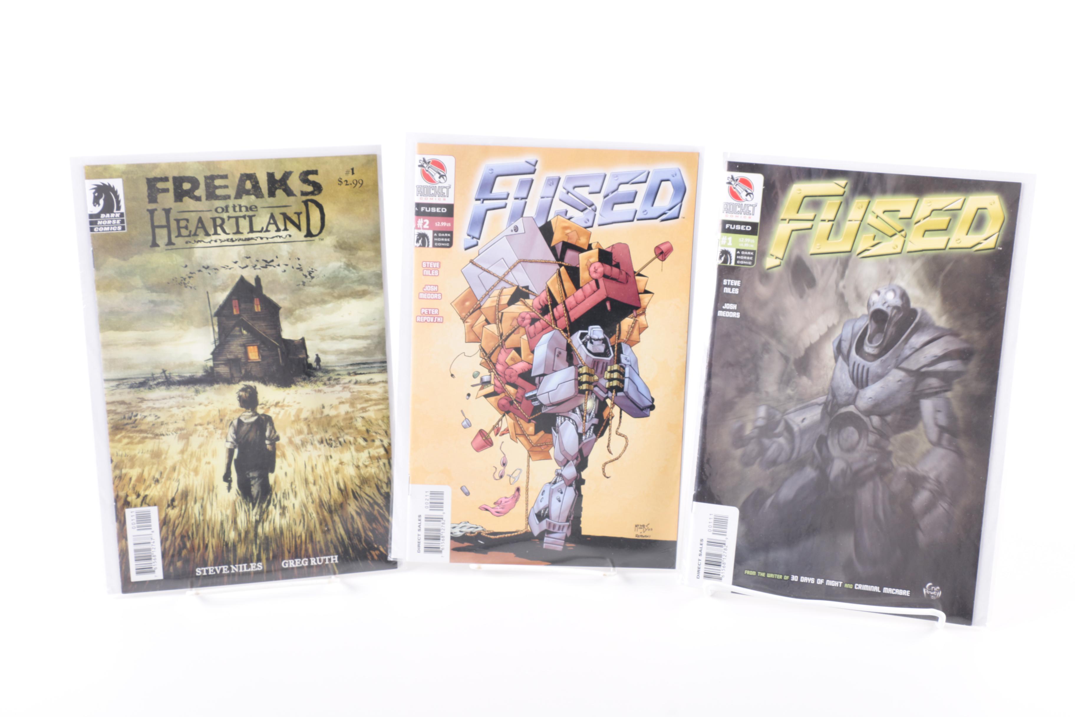 Collection of Dark Horse Comic Books featuring "Freaks of the Heartland"