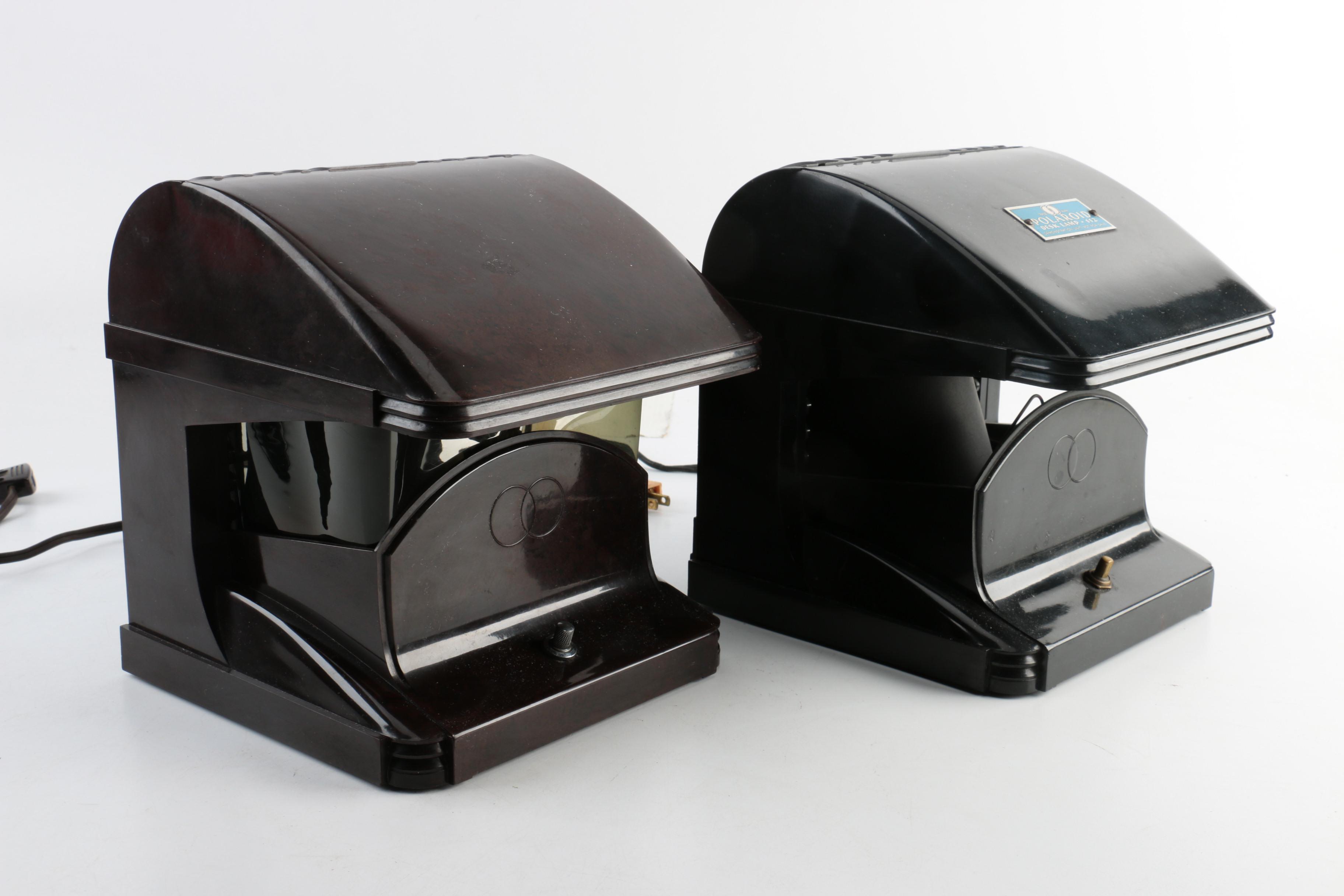 Art Deco Polaroid No. 112 Desk Lamps by Clarence Kennedy and Charles Baratelli