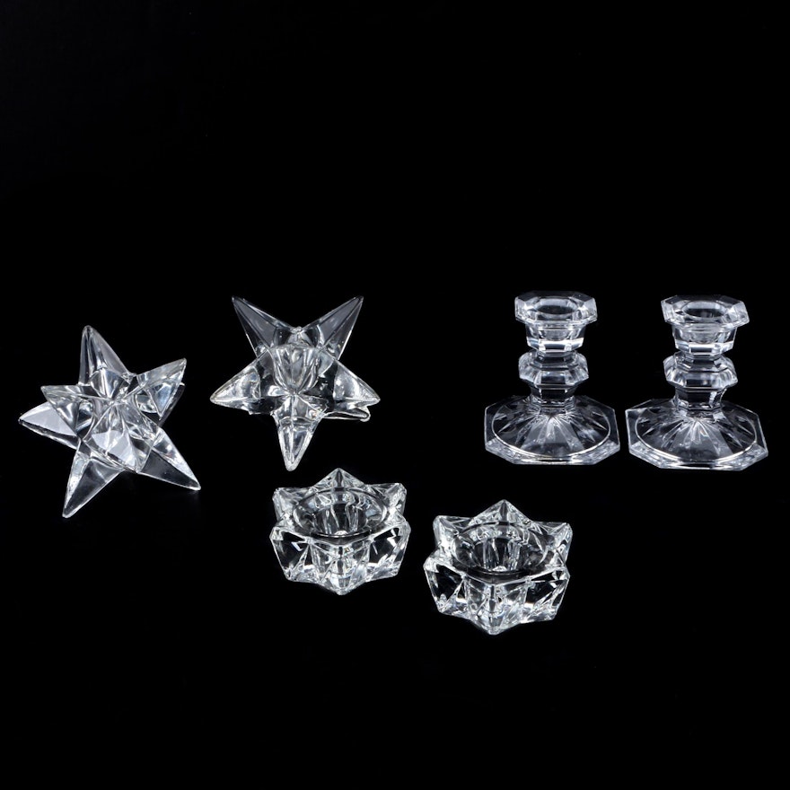 Assorted Glass Candle Holders