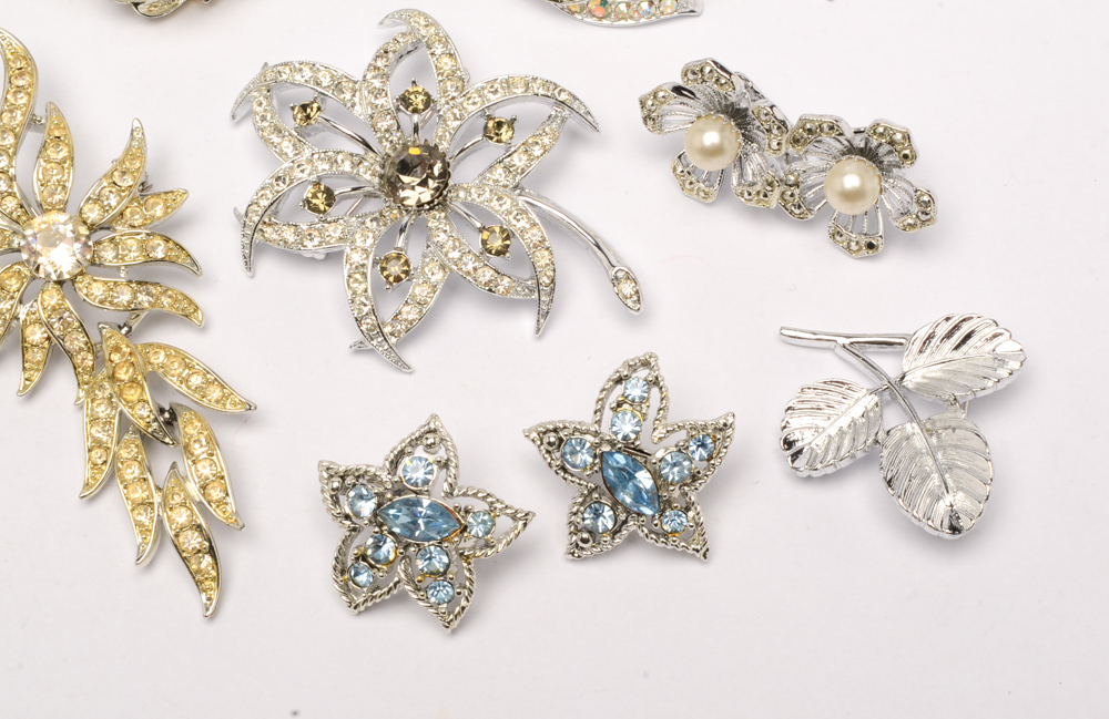 Vintage Silver Tone Costume Jewelry