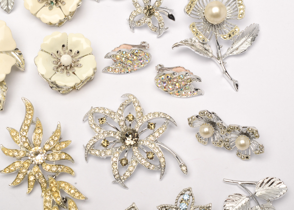 Vintage Silver Tone Costume Jewelry