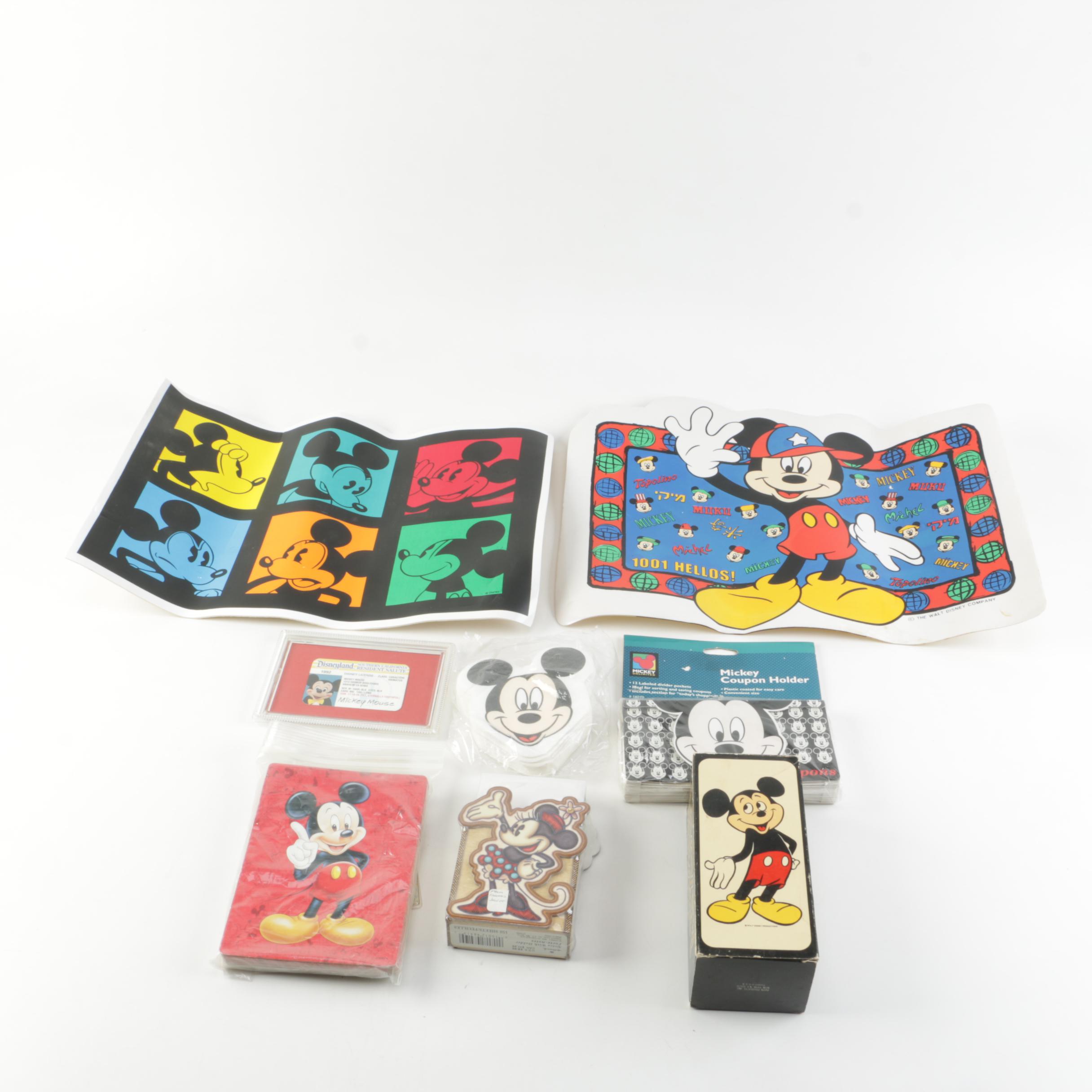 Assortment of Disney Mickey Mouse Items
