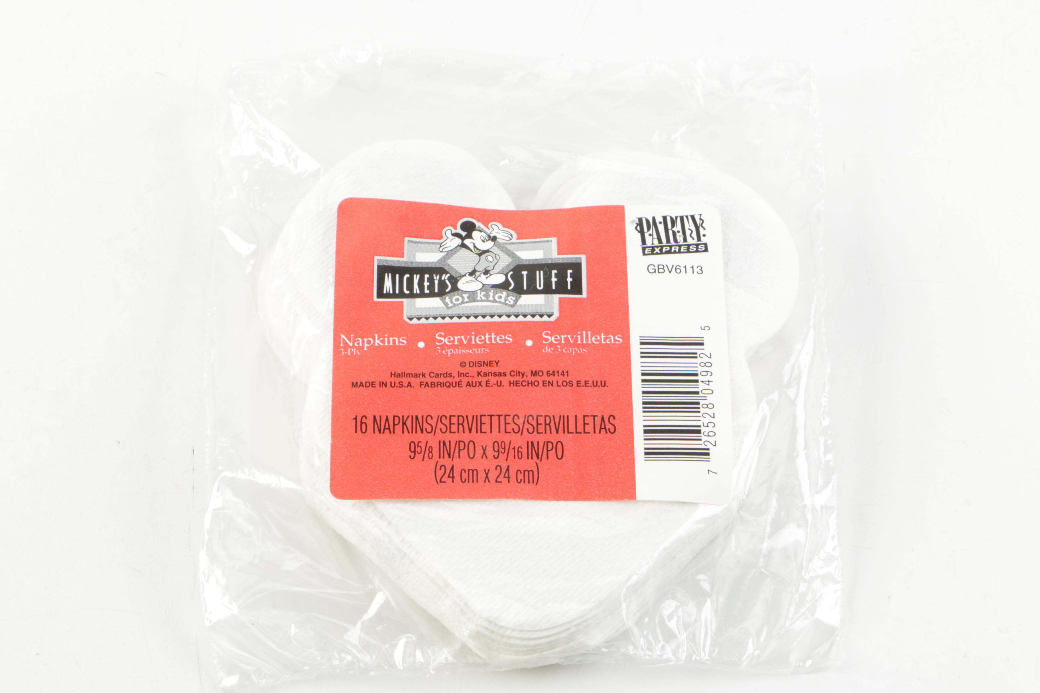 Assortment of Disney Mickey Mouse Items