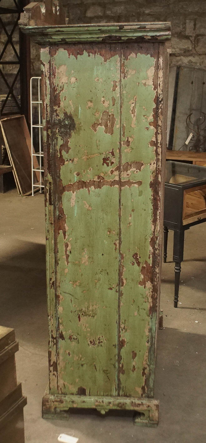 Antique British Colonial Painted Wardrobe