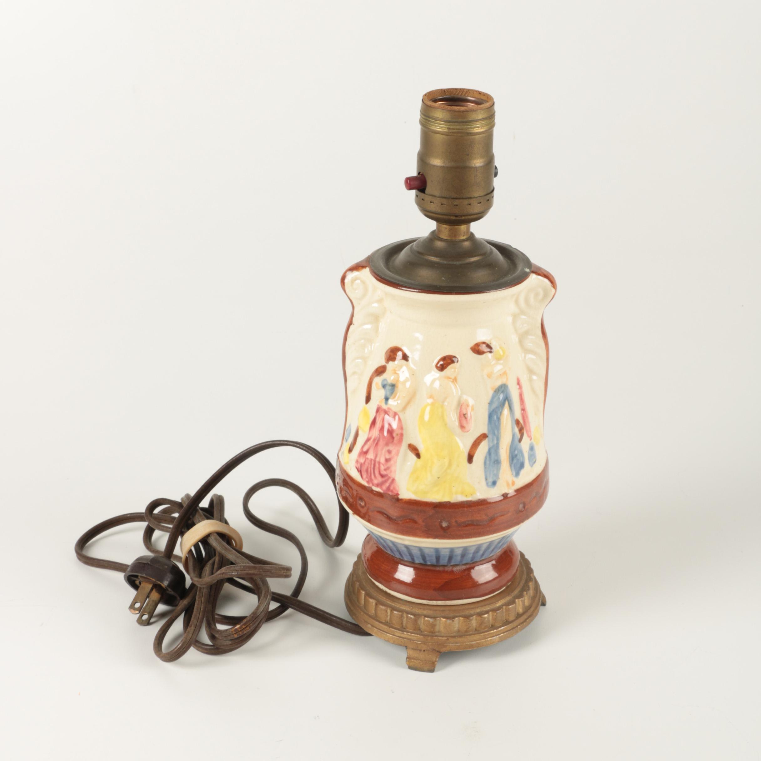 Vintage Ceramic Table Lamp Base