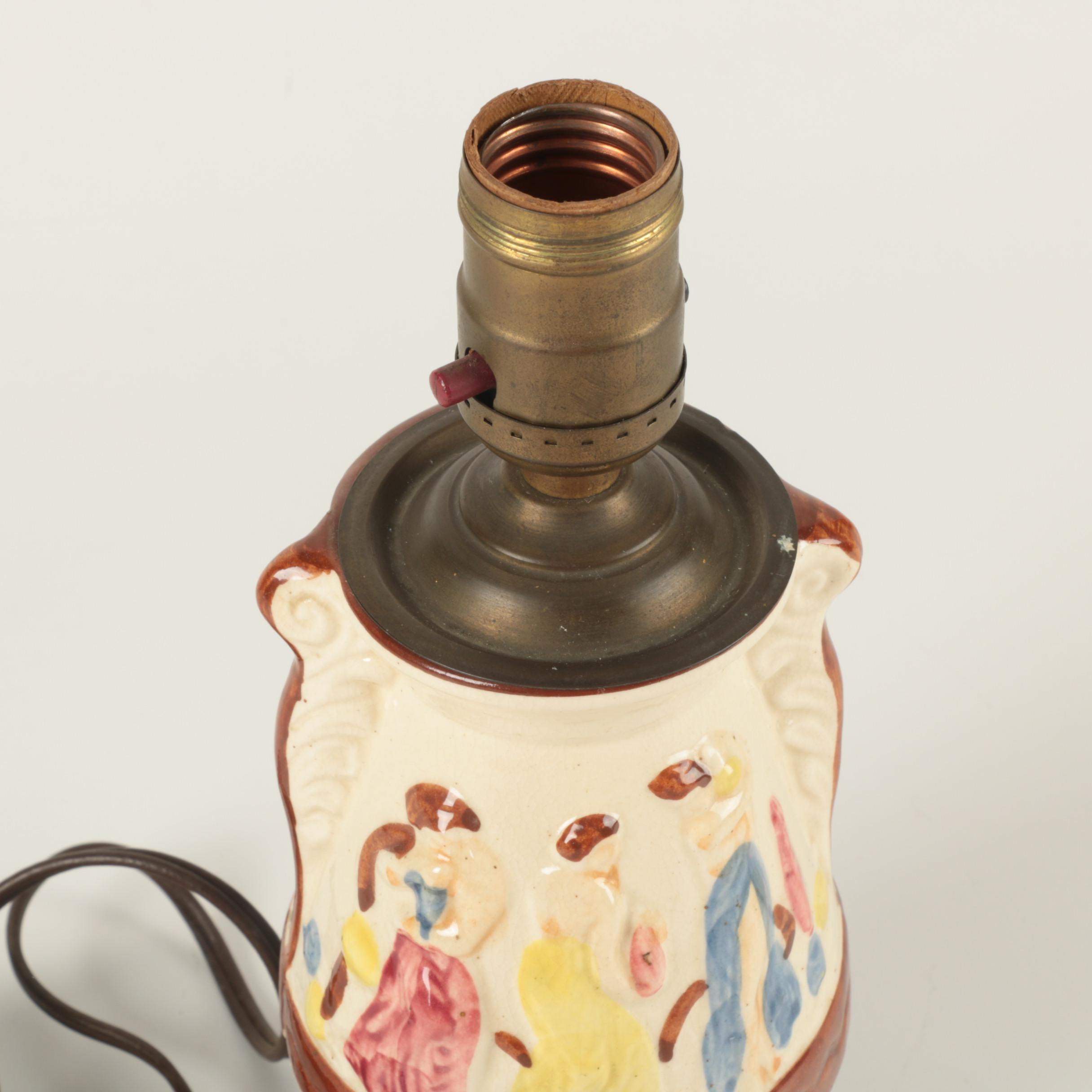 Vintage Ceramic Table Lamp Base