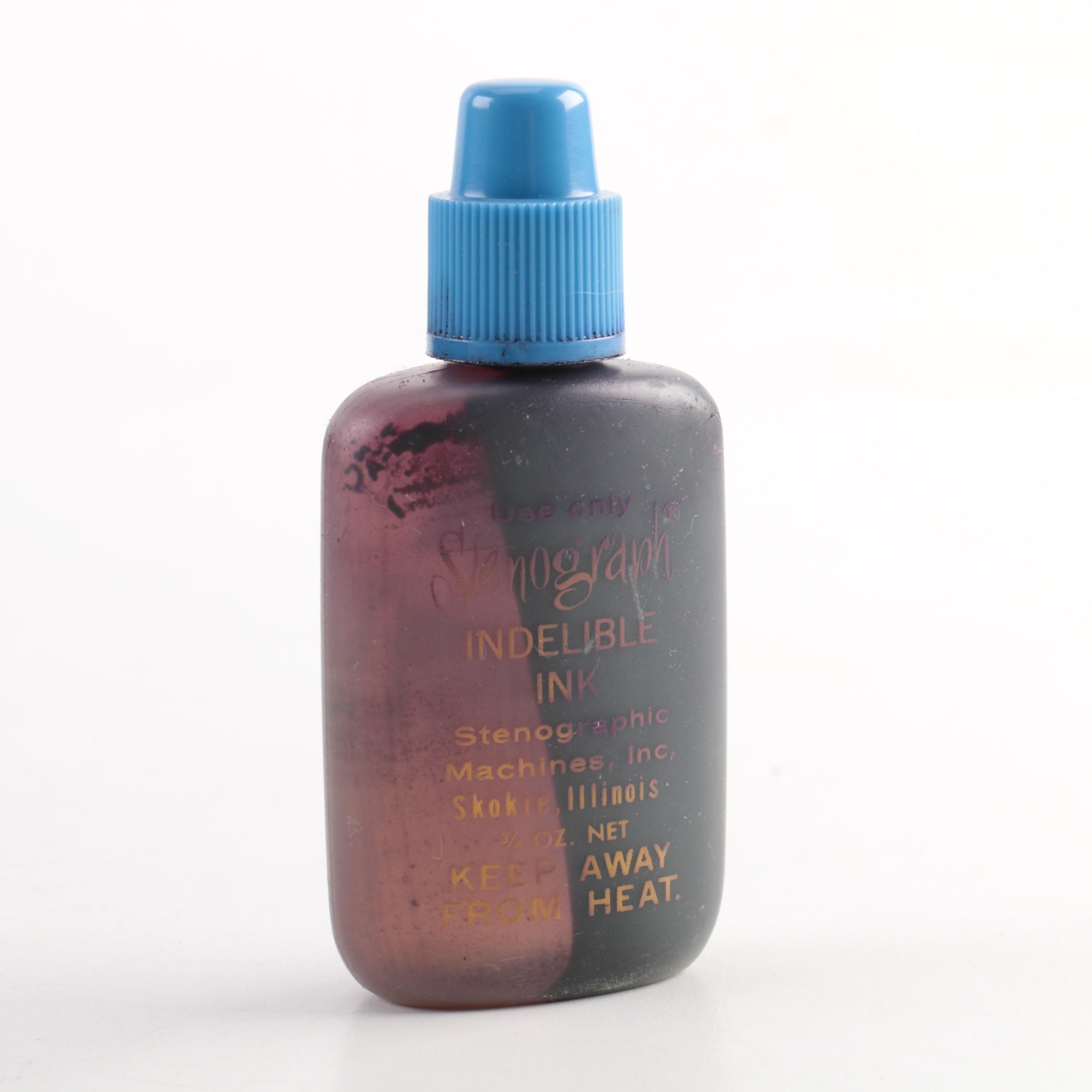 Vintage Stenograph in Case with Ink and Steno Pads